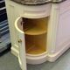 Classic double bathroom cabinet with marble top and gold fittings