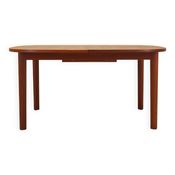 Table en teck, design danois, années 1970, fabricant : Farstrup Møbler