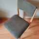 Green boucle Scandinavian chairs