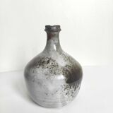 Vintage stoneware soliflore vase signed