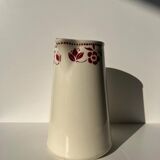 Large pitcher Badonviller red flowers