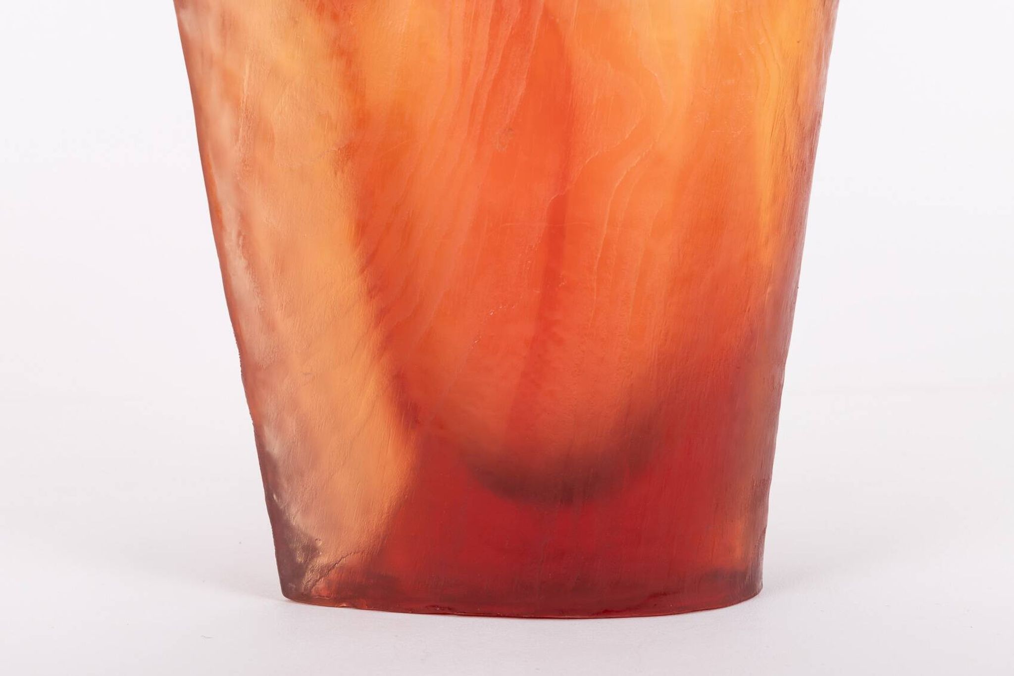 Vase en résine acrylique Terry Balle, années 1990