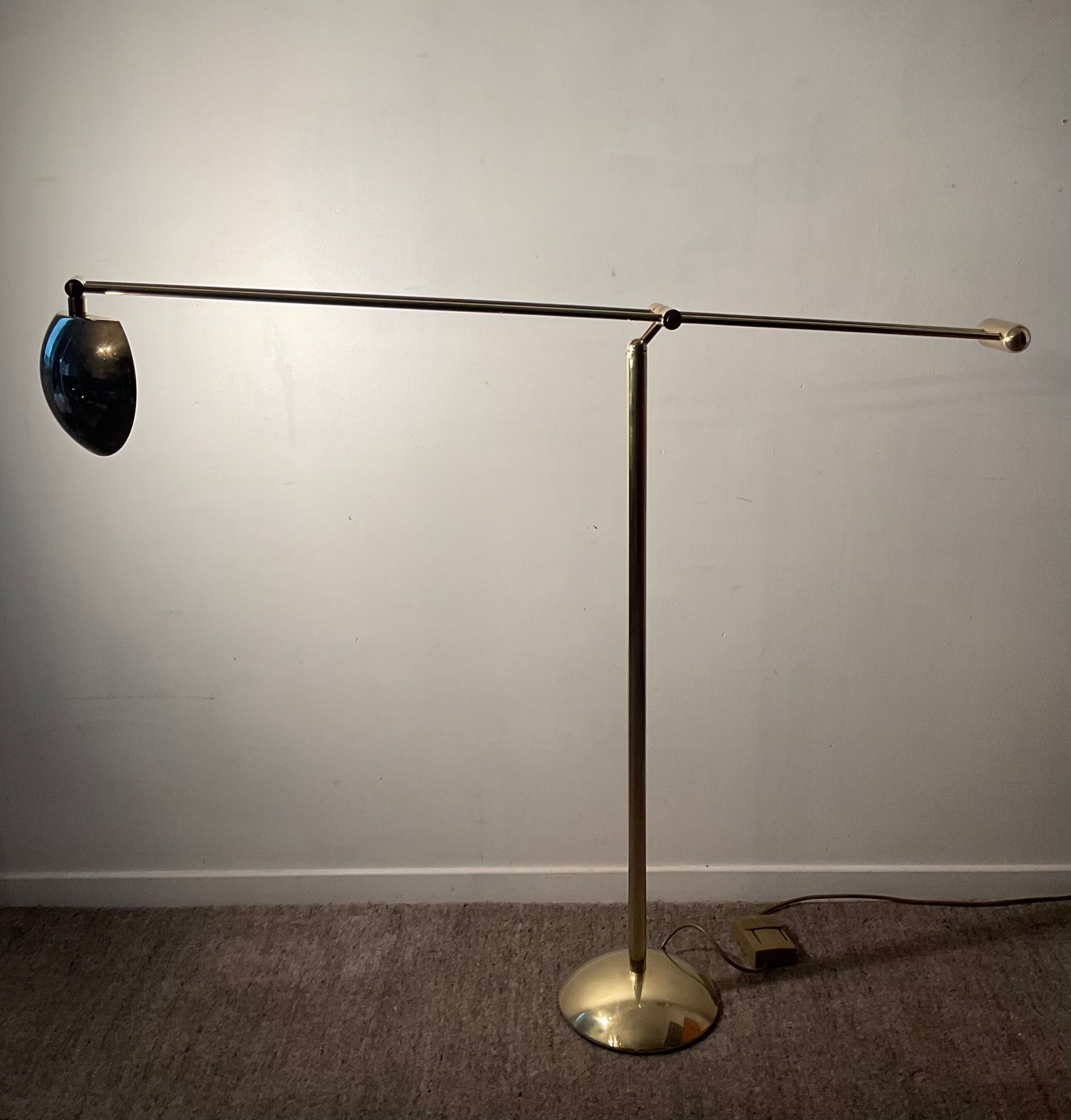 Brass reading lamp 70s