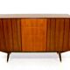 Commodity-enfilade, teak and rosewood Suede 1950