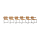 Set of 6 armchairs B64 by Marcel Breuer
