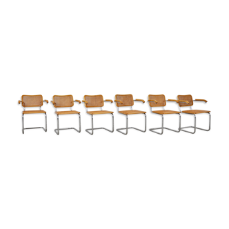 Set of 6 armchairs B64 by Marcel Breuer