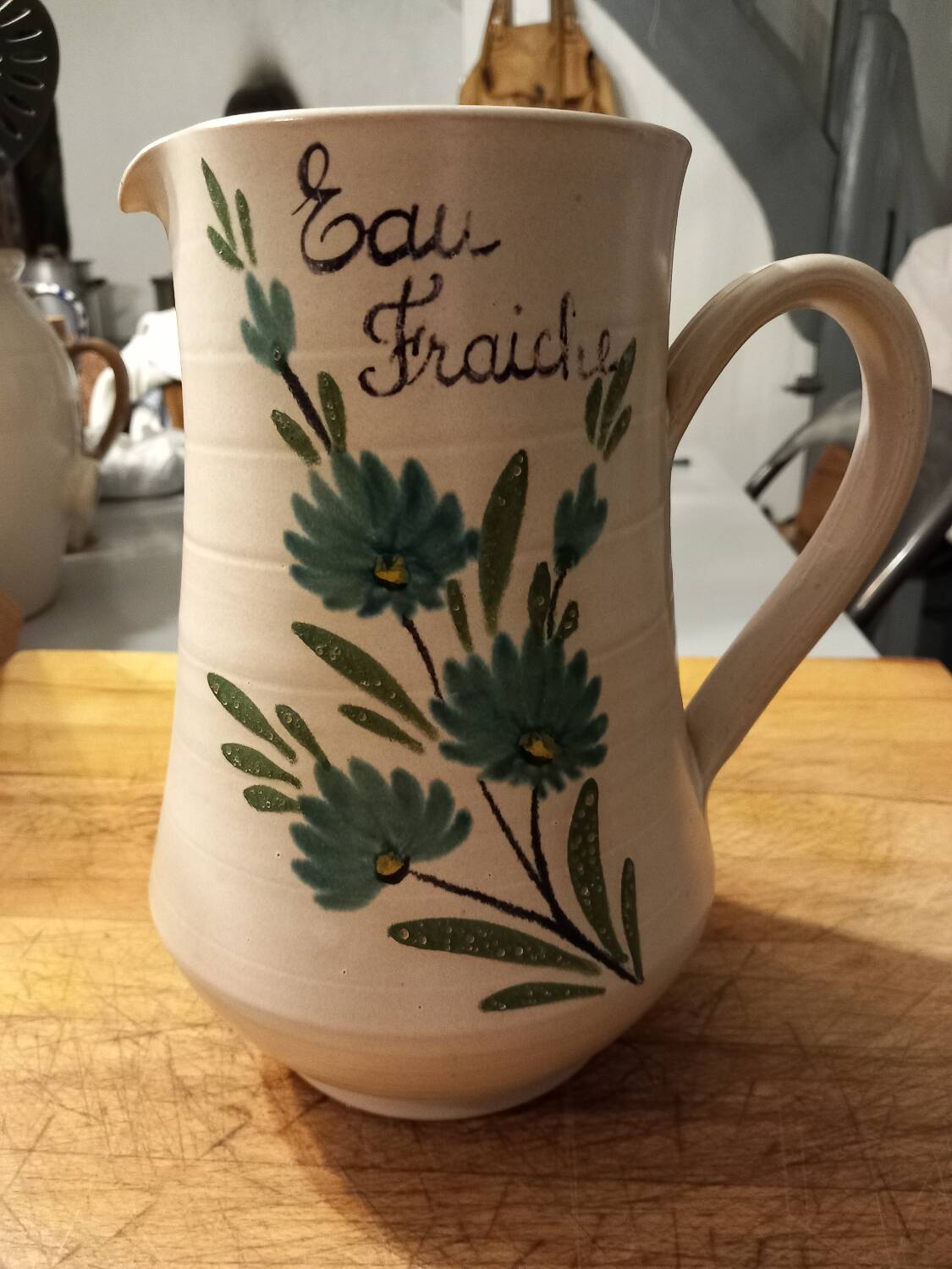 Large old pitcher/water pot capacity 1.8 l