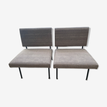Pair of Florence Knoll model 31 low chairs for Knoll International, 1954