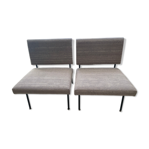 Paire de chauffeuses Florence Knoll