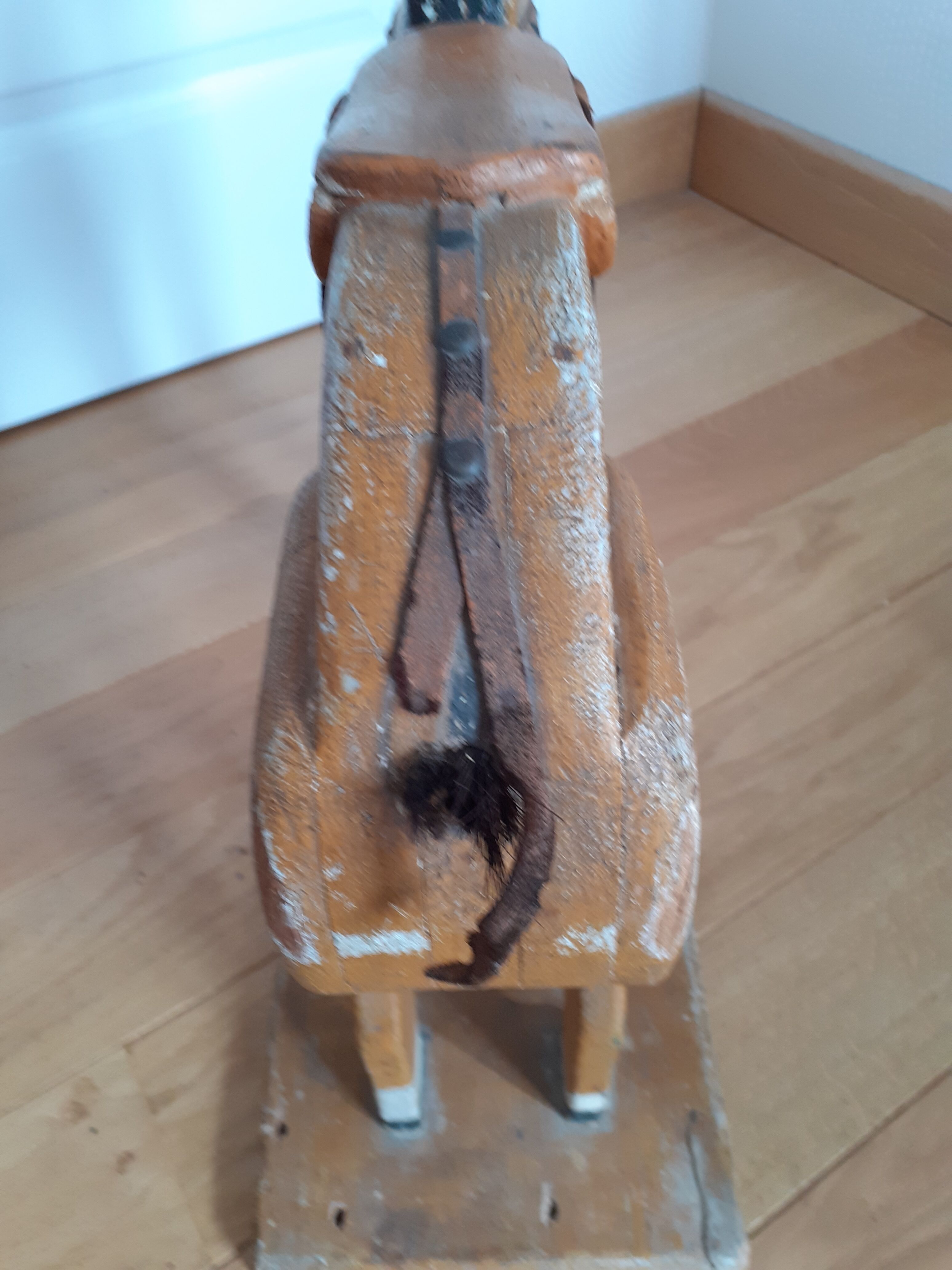 Antique wooden horse