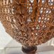 Italian plant holder in woven rattan