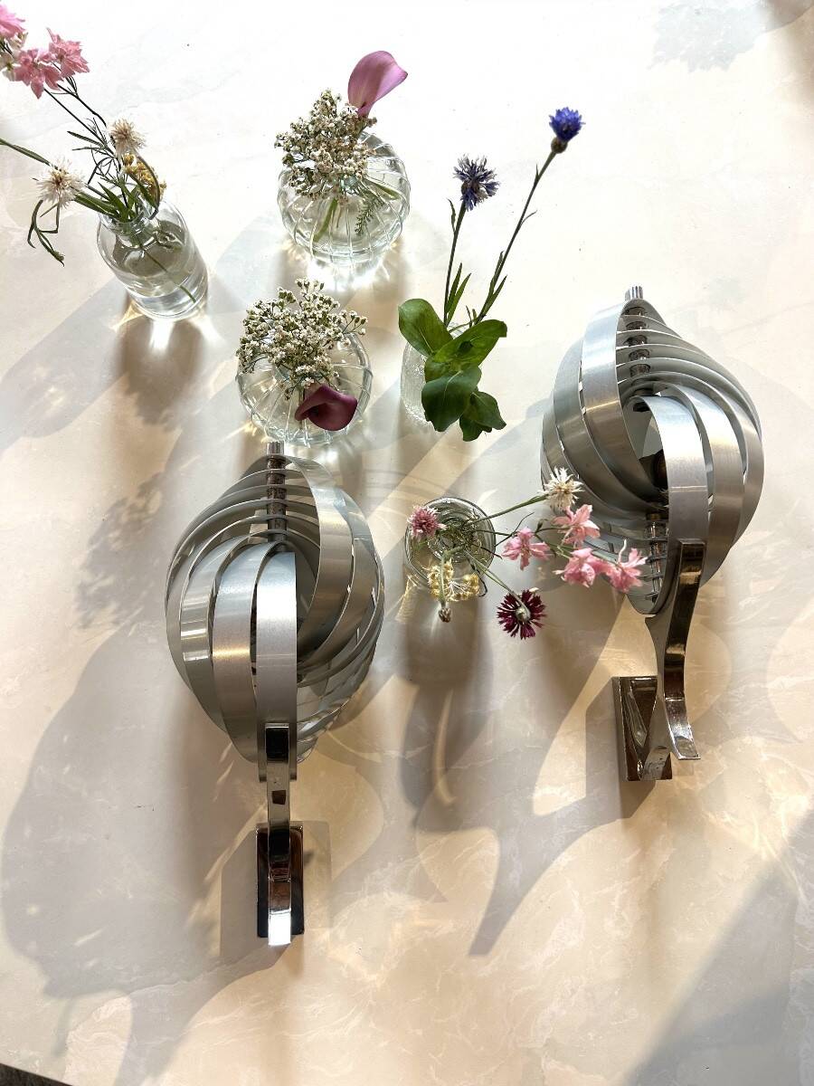 Pair of wall lights by Henri Mathieu