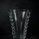 Large crystal vase