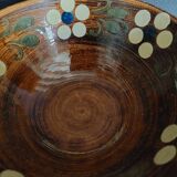 Glazed terracotta bowl from Alsace, 20th century