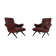 Italian leather armchair 1965