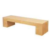 Table basse en parchemin sur mesure de Giorgio Tura, milieu du siècle, pour Tura Milano 1970.