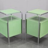 Paire de tables de chevet Bauhaus, 1930, Tchécoslovaquie