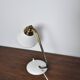Swedish Table Lamp in Brass and White Metal, EWÅ Värnamo, 1950s