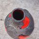 Vase en céraique année 60/70 Fat Lava Marei