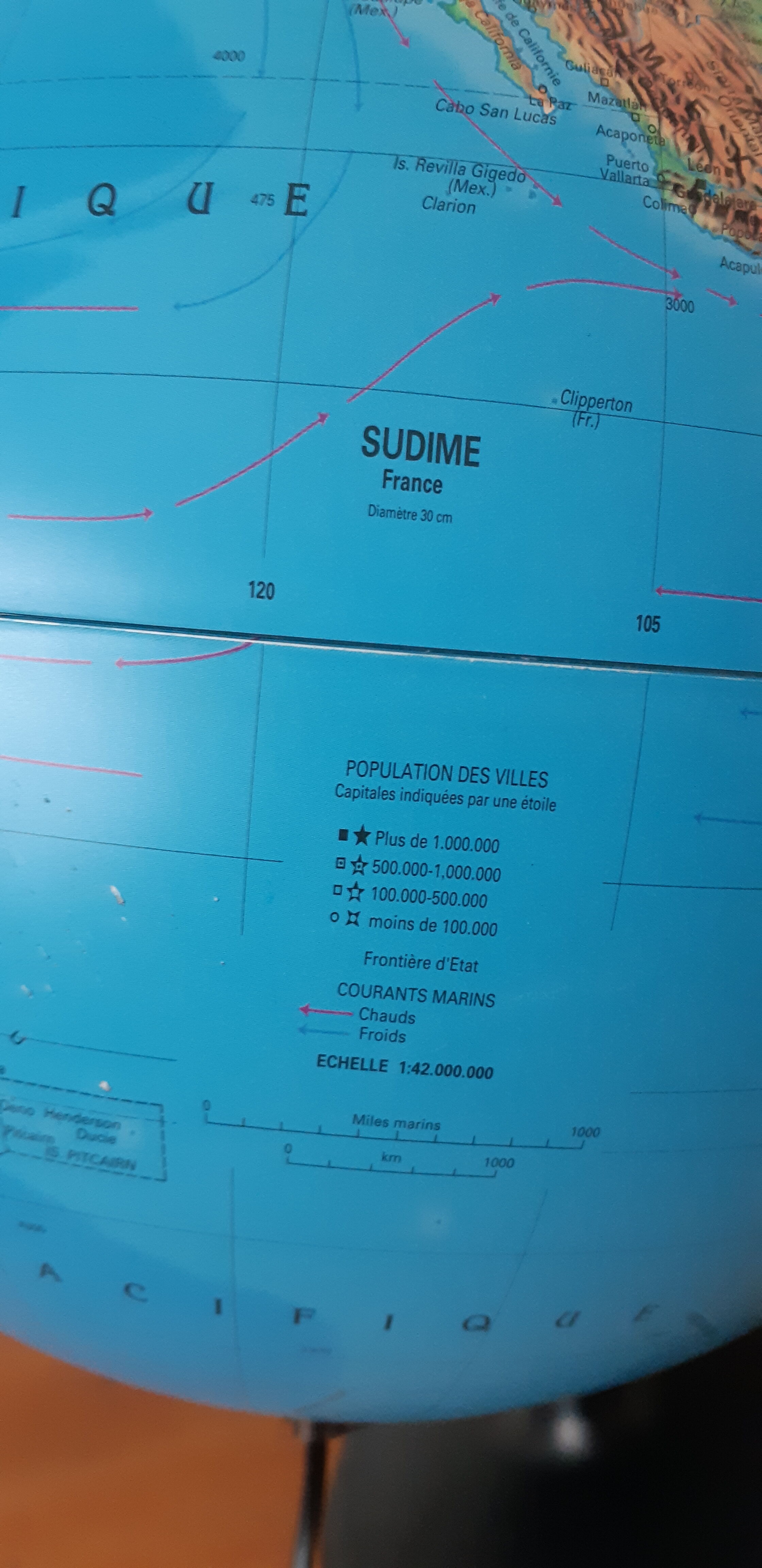 Sudime light earth globe