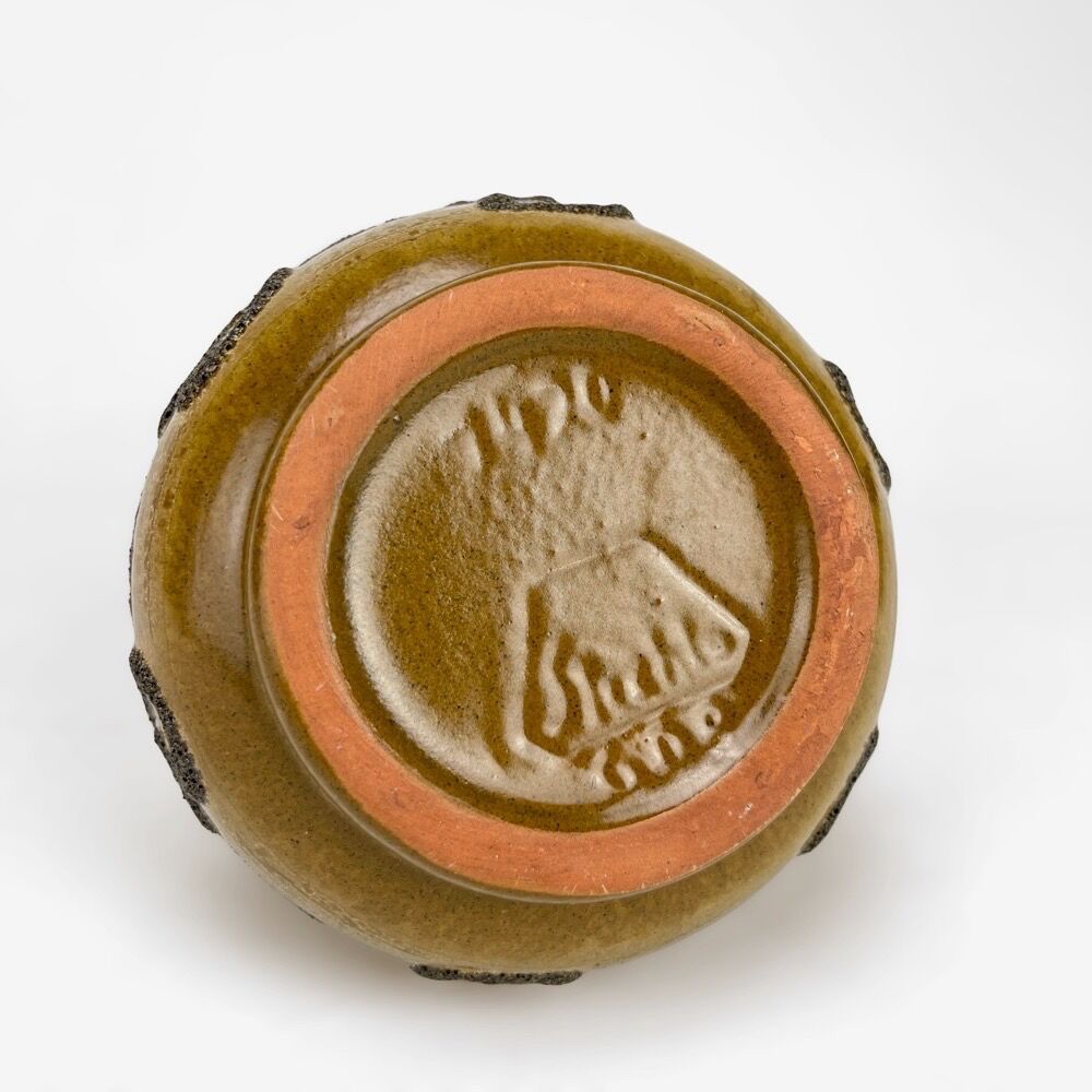 Vase céramique Fat Lava Strehla vintage