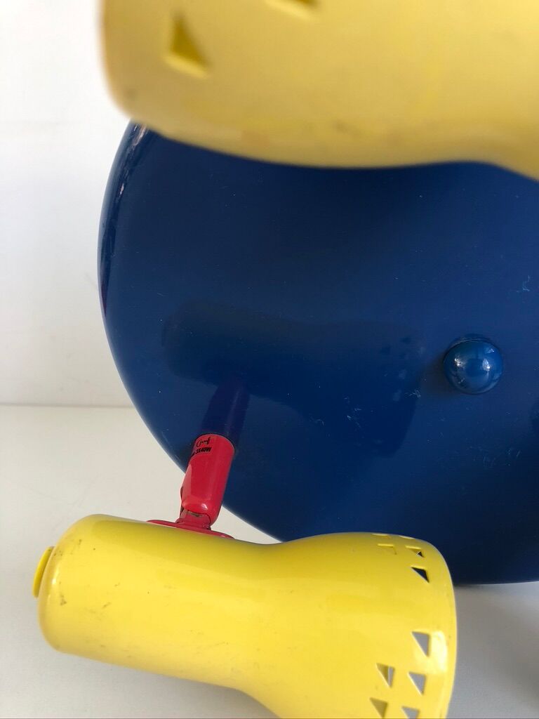 Metal ceiling lamp 3 spots from the 80s