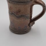 Glazed stoneware pitcher