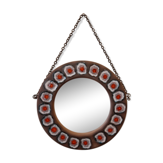 Ceramic round mirror - 21cm