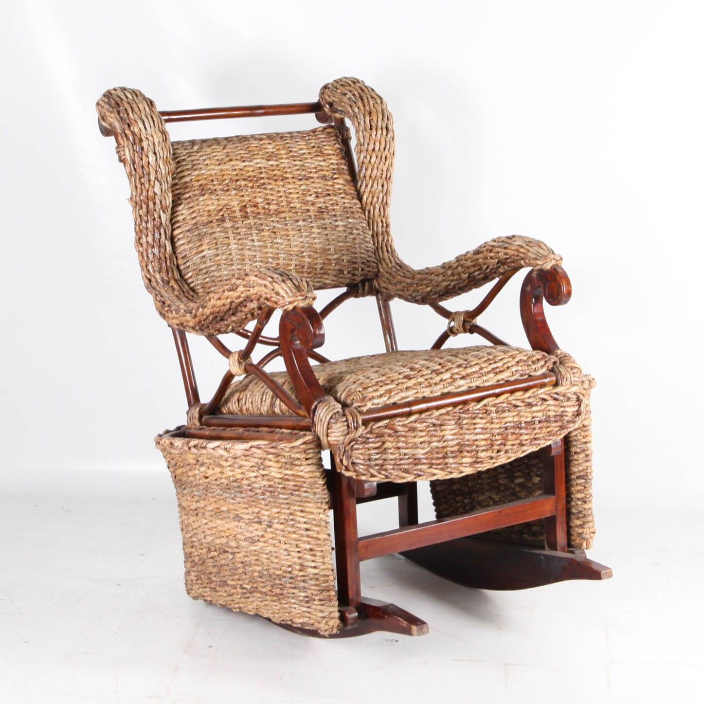 Reed rocking chair