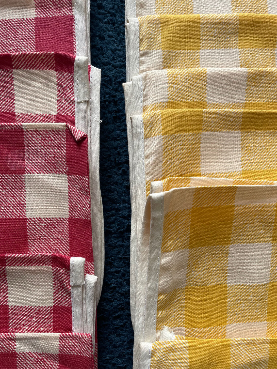 Lot de 18 serviettes de table Vichy