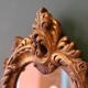 Gilded plaster wall mirror, Rococo style, mid-20th century