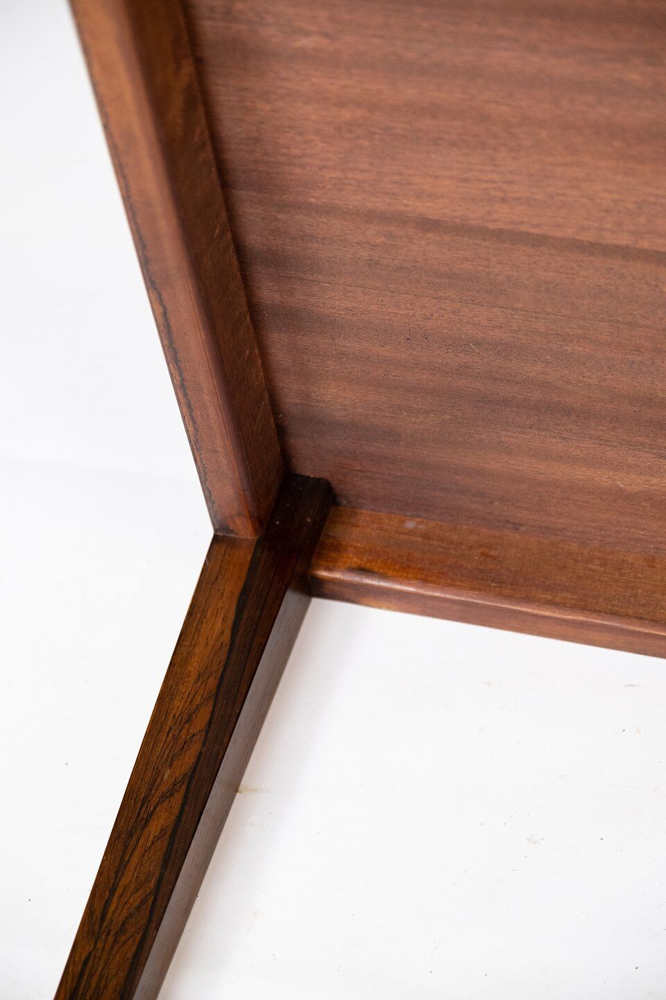 Coffee table in rosewood designed by Severin Hansen for Haslev Furniture Factory in the 1960s.