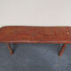 Old solid wooden bench