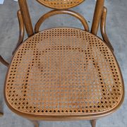 Set of 4 Mid-century Bentwood Cane Dining Chair, Thonet Style, 1970s Yugosl