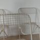 3 chaises pliantes vintage Talin-design Italien 70 - métal grillagé