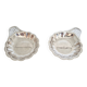 Silver-plated shell-shaped butter dishes, in the shape of a scallop shell.