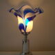 Vintage blue glass lamp Mazzega