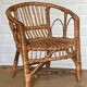 Rattan armchair for doll