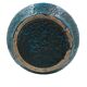 Blue speckled ceramic jar