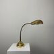 French table lamp in brass with a shell-shaped shade from the 1950s.