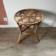 Rattan side table
