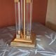 Plexiglas and brass lamp