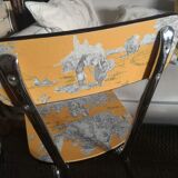 Chair style formica revalued Yellow Jouy mustard canvas