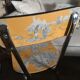 Chair style formica revalued Yellow Jouy mustard canvas
