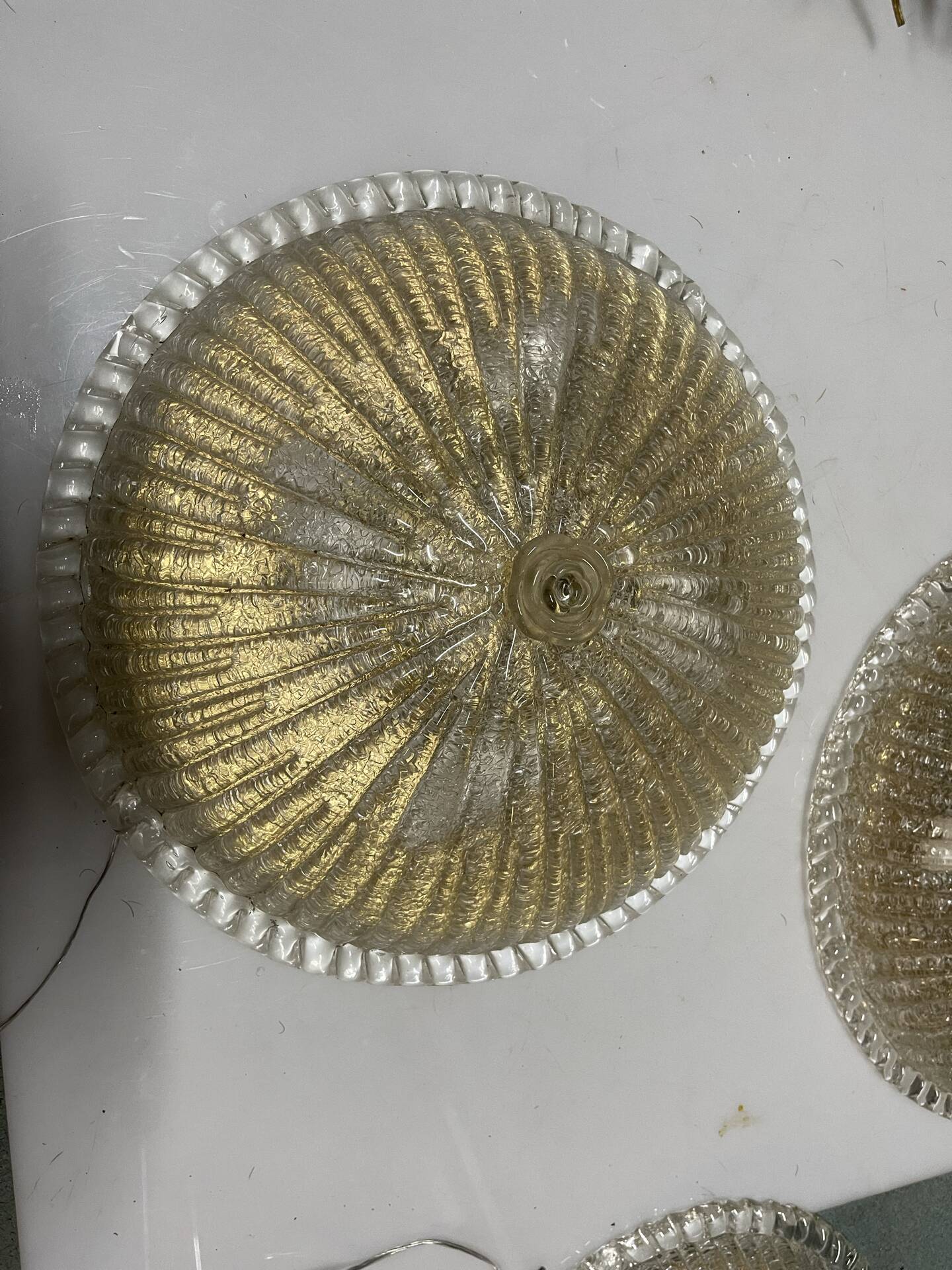 Appliques en verre de Murano, ensemble de 2
