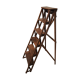 Former grand step ladder foldable wooden library