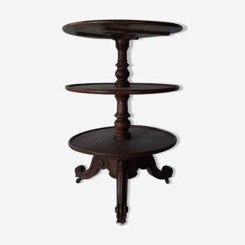 Oak pedestal table