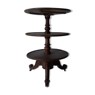 Oak pedestal table