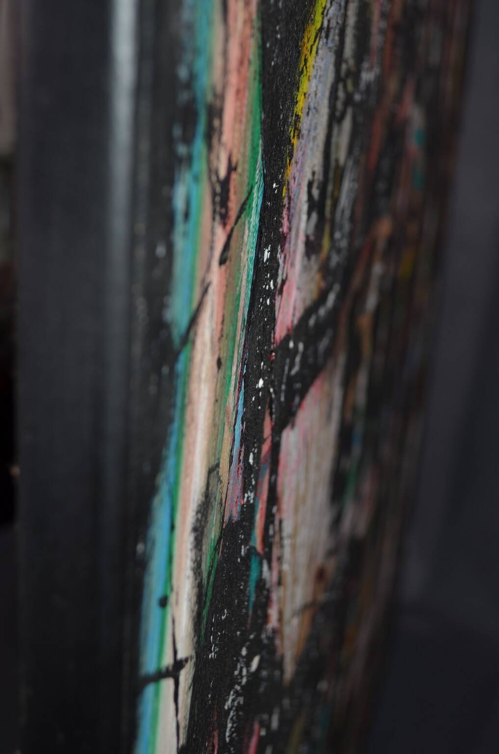 Bernard Laymet (20th century) "Untitled" acrylic on canvas signed