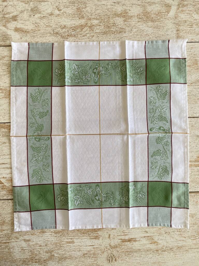 Set of 6 school-style napkins - cotton - 50x50 cm